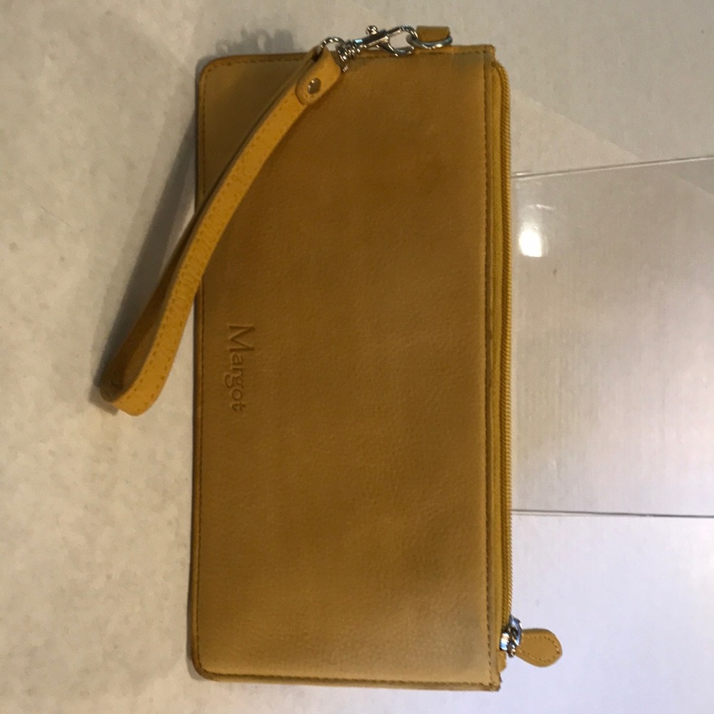 Margot Mustard Yellow Wristlet/Wallet
